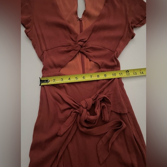 Evelyn Dress in Terracotta Orange revolve XXS - Picture 8 of 9